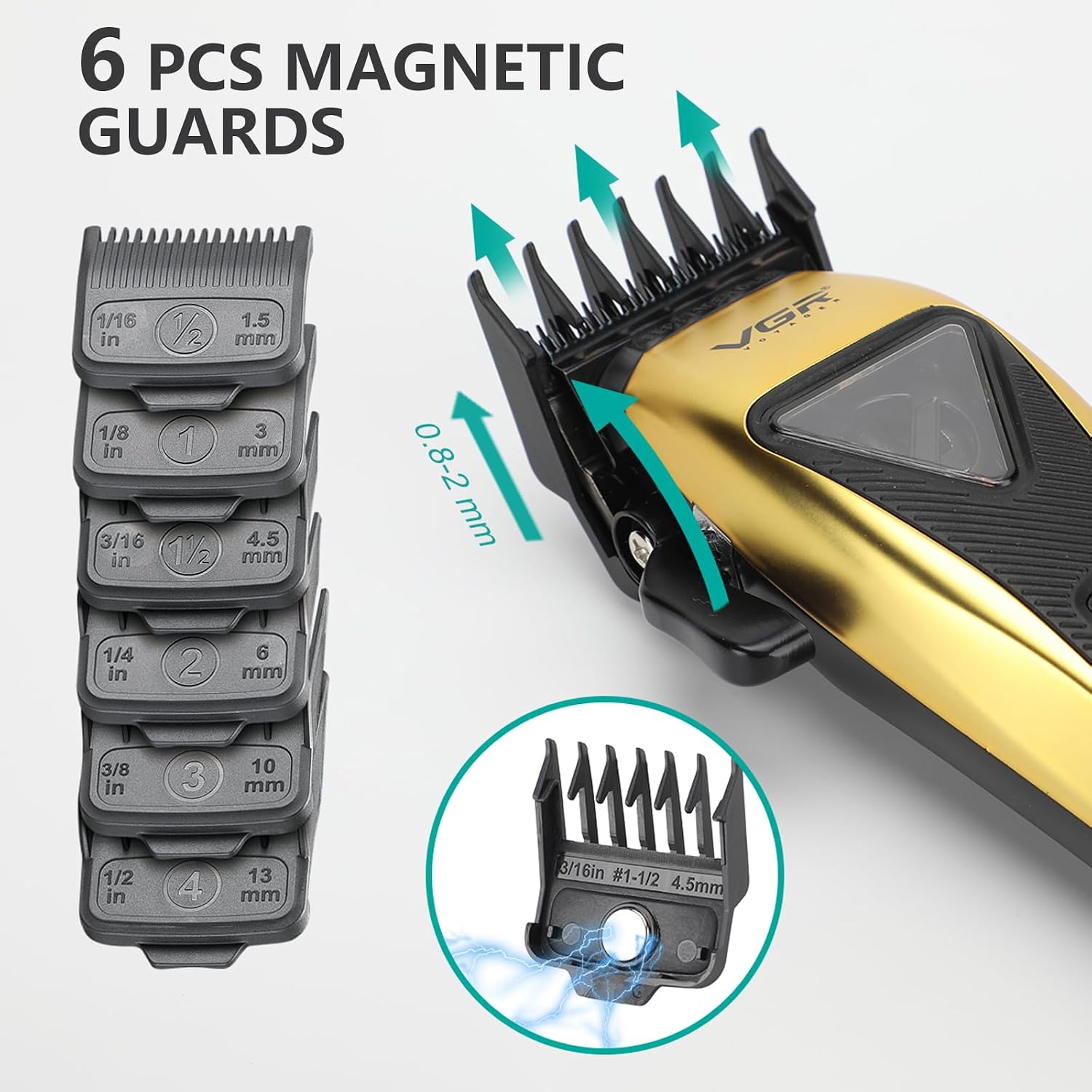 VGR V-015 6 pcs magnetic guards